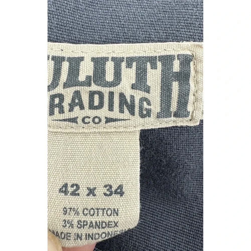Duluth Trading Co Flex Fire Hose Pants Men's 42x34 Gray Blue Workwear